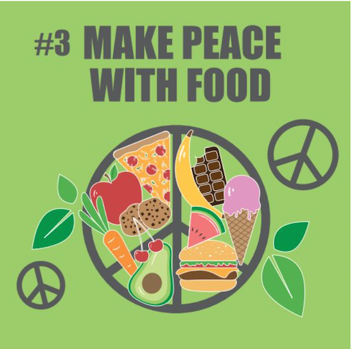 Make peace with food.