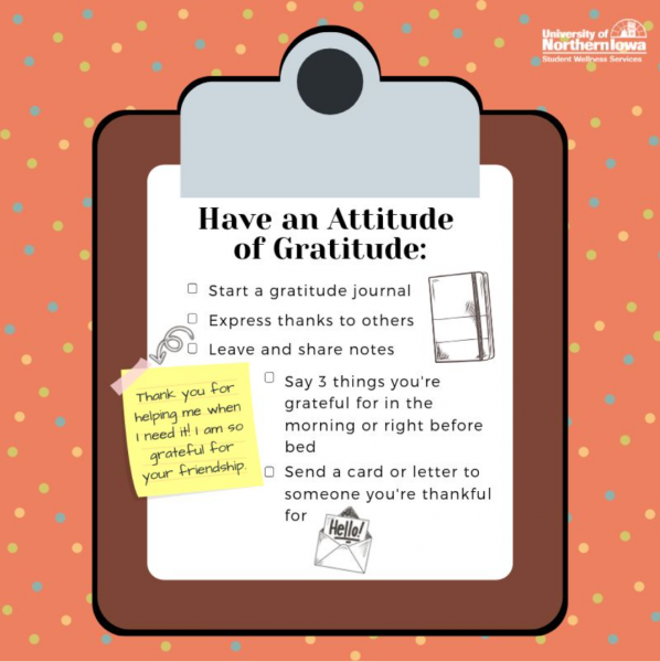 Have an attitude of gratitude.